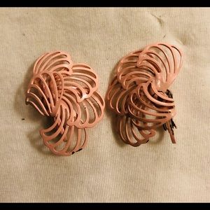 VTG Pink Enamel Earrings